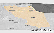 Satellite Panoramic Map of Sawfajjin (Sofuljeen), desaturated