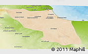 Satellite Panoramic Map of Sawfajjin (Sofuljeen), physical outside