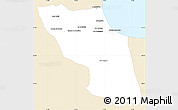 Classic Style Simple Map of Sawfajjin (Sofuljeen), single color outside