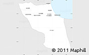 Silver Style Simple Map of Sawfajjin (Sofuljeen), single color outside