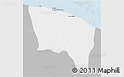 Gray 3D Map of Surt (Sirte), single color outside