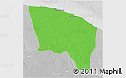 Political 3D Map of Surt (Sirte), lighten, desaturated