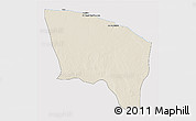Shaded Relief 3D Map of Surt (Sirte), cropped outside