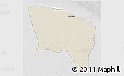 Shaded Relief 3D Map of Surt (Sirte), lighten, desaturated