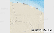 Shaded Relief 3D Map of Surt (Sirte)