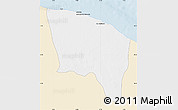 Classic Style Map of Surt (Sirte), single color outside