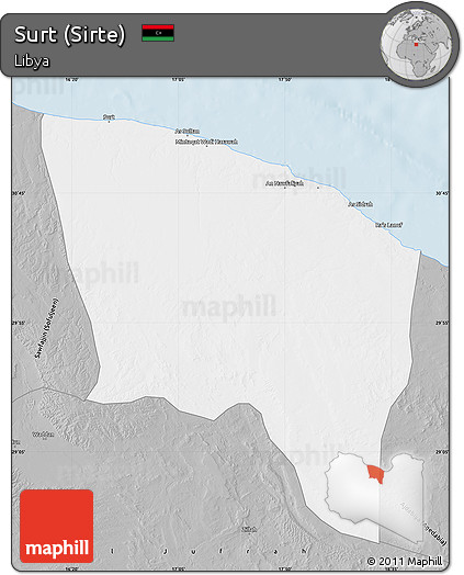 Gray Map of Surt (Sirte)
