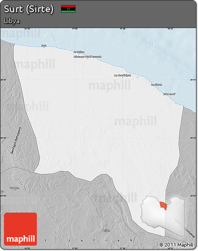 Gray Map of Surt (Sirte)