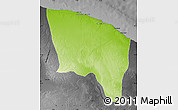 Physical Map of Surt (Sirte), darken, desaturated