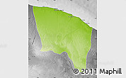 Physical Map of Surt (Sirte), desaturated