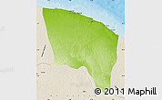 Physical Map of Surt (Sirte), shaded relief outside