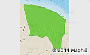 Political Map of Surt (Sirte), shaded relief outside