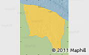 Savanna Style Map of Surt (Sirte), single color outside