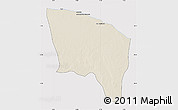 Shaded Relief Map of Surt (Sirte), cropped outside