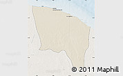 Shaded Relief Map of Surt (Sirte), lighten