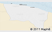 Classic Style Panoramic Map of Surt (Sirte), single color outside