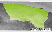 Physical Panoramic Map of Surt (Sirte), darken, desaturated