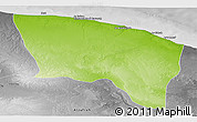 Physical Panoramic Map of Surt (Sirte), desaturated