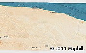 Satellite Panoramic Map of Surt (Sirte)