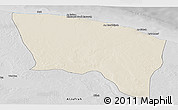 Shaded Relief Panoramic Map of Surt (Sirte), desaturated