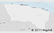 Silver Style Panoramic Map of Surt (Sirte)