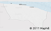 Silver Style Panoramic Map of Surt (Sirte), single color outside