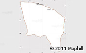Classic Style Simple Map of Surt (Sirte), cropped outside