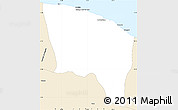 Classic Style Simple Map of Surt (Sirte)