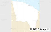 Classic Style Simple Map of Surt (Sirte), single color outside