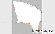 Gray Simple Map of Surt (Sirte), cropped outside