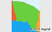 Political Simple Map of Surt (Sirte)