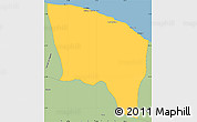 Savanna Style Simple Map of Surt (Sirte)