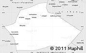 Silver Style Simple Map of Tarhunah