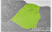 Physical 3D Map of Zeleitin (Zliten), desaturated