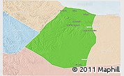 Political 3D Map of Zeleitin (Zliten), lighten