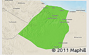 Political 3D Map of Zeleitin (Zliten), shaded relief outside