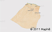 Satellite 3D Map of Zeleitin (Zliten), cropped outside