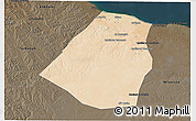 Satellite 3D Map of Zeleitin (Zliten), darken