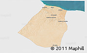 Satellite 3D Map of Zeleitin (Zliten), single color outside
