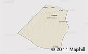 Shaded Relief 3D Map of Zeleitin (Zliten), cropped outside