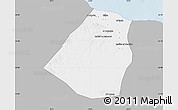 Gray Map of Zeleitin (Zliten), single color outside