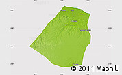 Physical Map of Zeleitin (Zliten), cropped outside