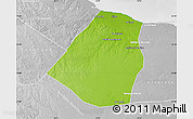 Physical Map of Zeleitin (Zliten), lighten, desaturated