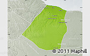 Physical Map of Zeleitin (Zliten), lighten, semi-desaturated