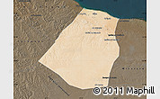 Satellite Map of Zeleitin (Zliten), darken