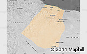 Satellite Map of Zeleitin (Zliten), desaturated