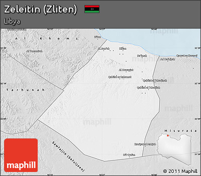 Silver Style Map of Zeleitin (Zliten)