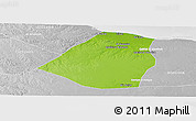 Physical Panoramic Map of Zeleitin (Zliten), lighten, desaturated