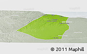 Physical Panoramic Map of Zeleitin (Zliten), lighten, semi-desaturated