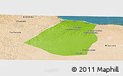 Physical Panoramic Map of Zeleitin (Zliten), satellite outside